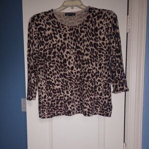 Designer Originals Leopard Animal Print Sweater